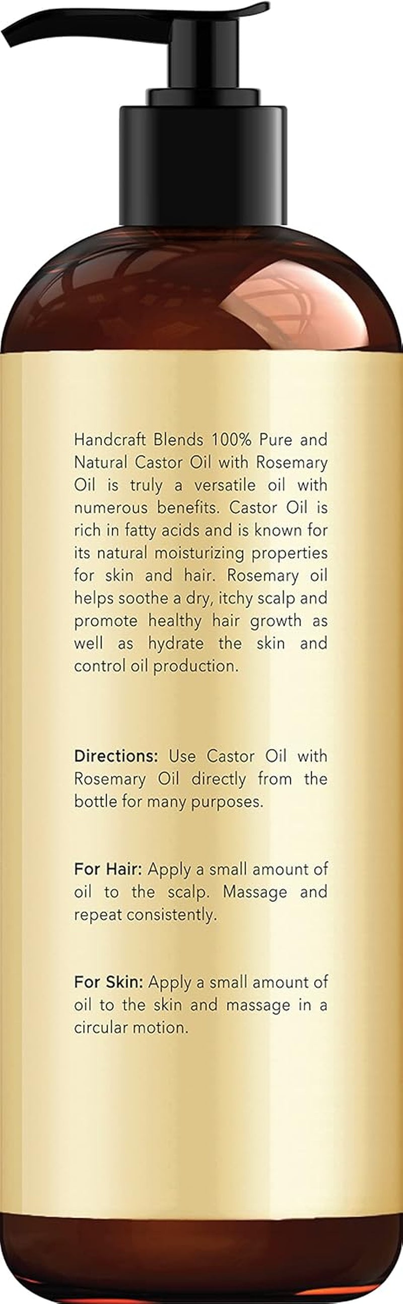 Handcrafted Castor Rosemary Oil