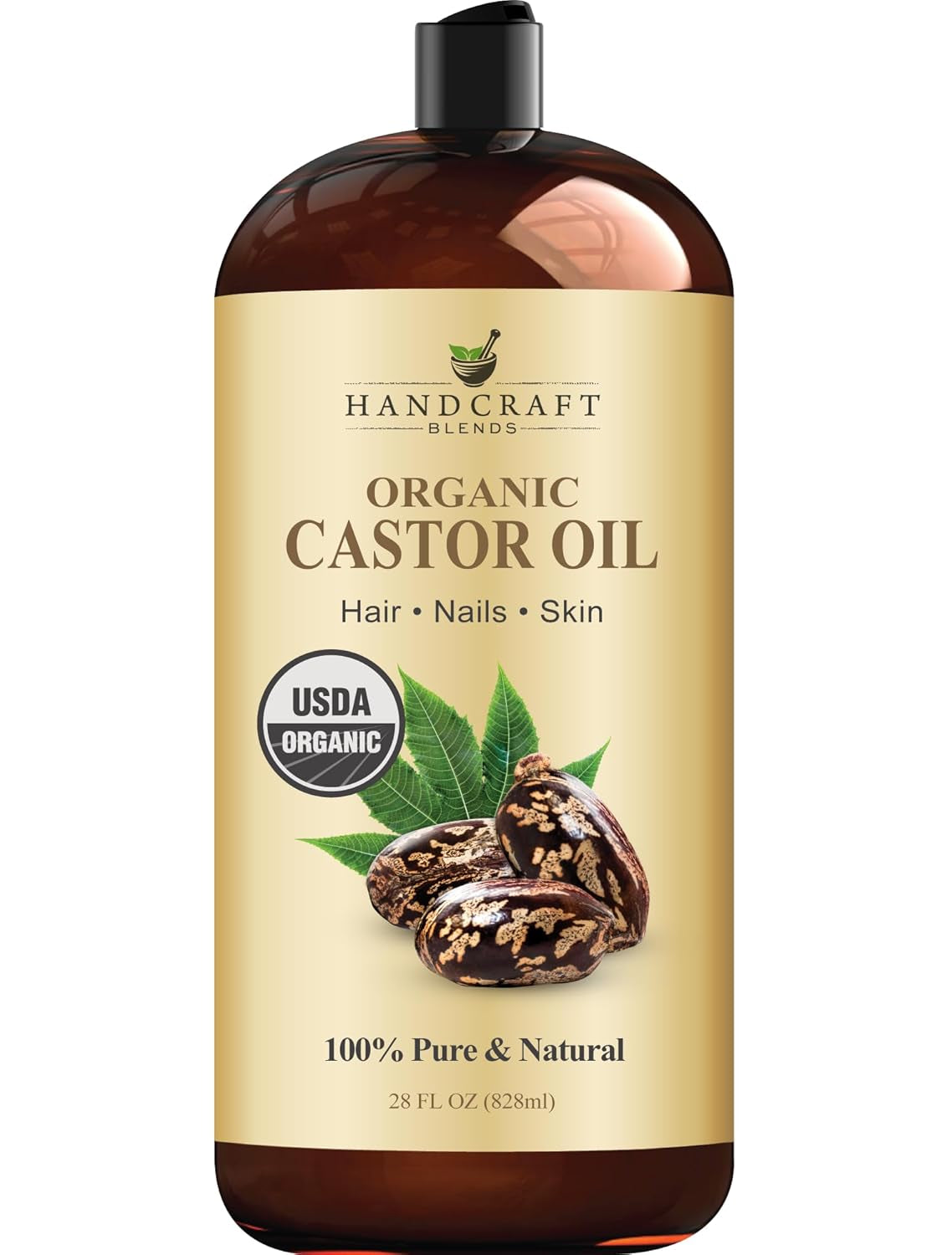 Organic Castor Oil - 28 Fl Oz 