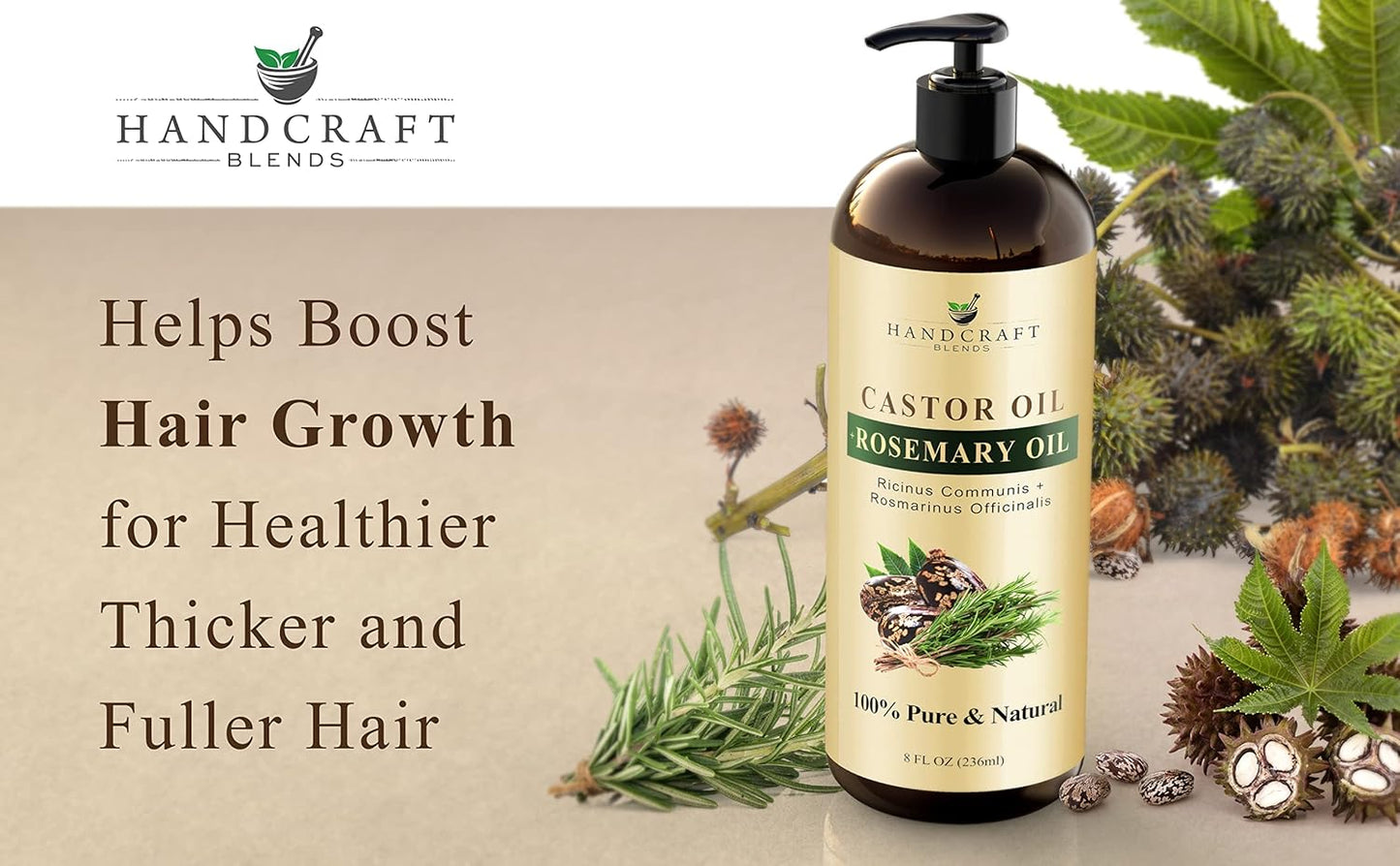 Handcrafted Castor Rosemary Oil